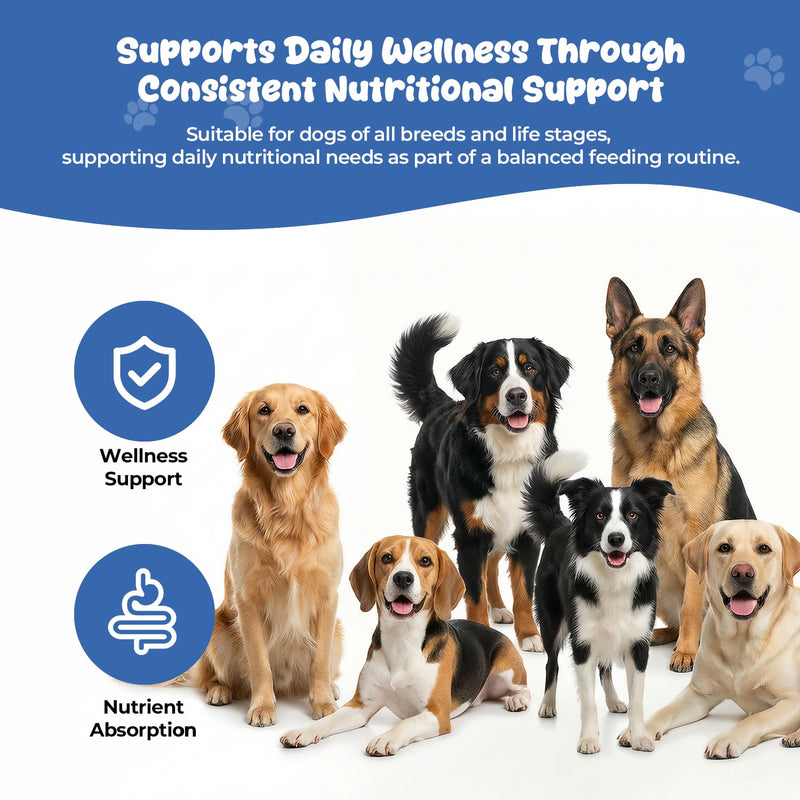 Taurine Powder Supplement for Dogs, Amino Acid Support for Heart Health & Muscle Function, Daily Canine Nutrition Powder (120 g) 120 g