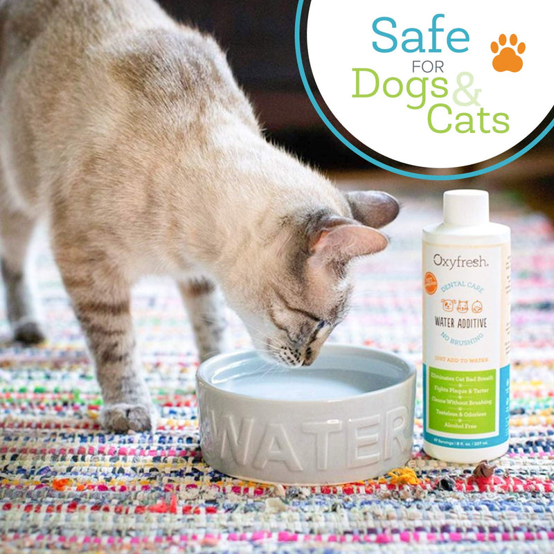 Oxyfresh Premium Pet Dental Care Solution Pet Water Additive: Best Way to Eliminate Bad Dog Breath and Cat Breath - Fights...