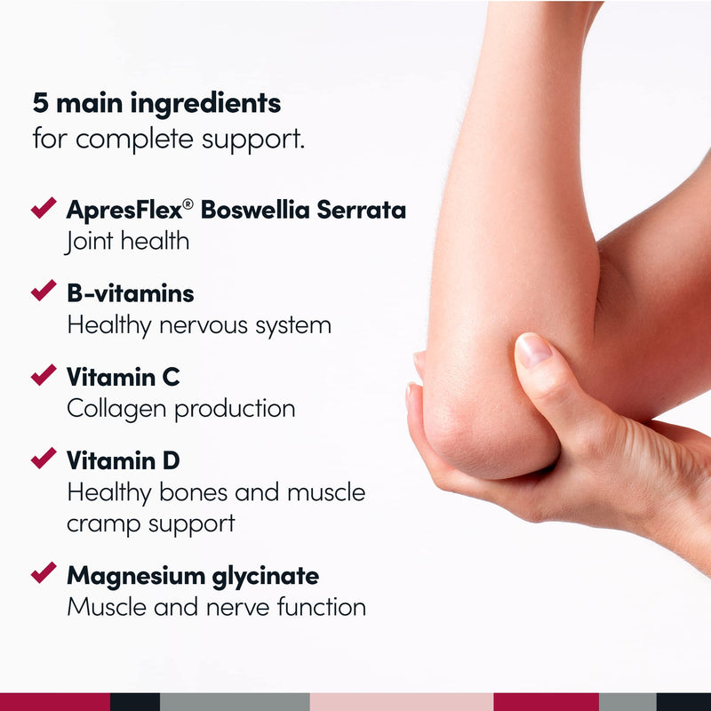 Penetrex Magnesium Glycinate Supplement for Joints, Muscles & Nerves, 60 Ct | With Boswellia Serrata extract, vitamin D, B & C to support muscle function & nerve health · 1-month supply, 60 caps