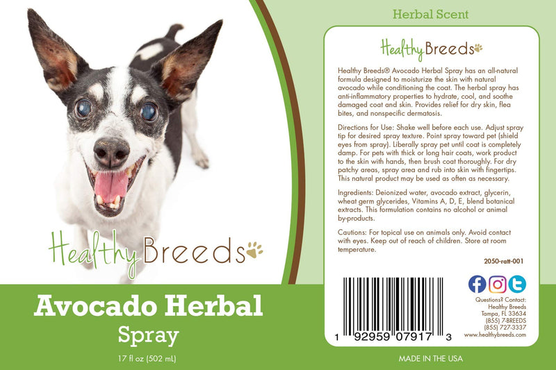 Healthy Breeds Rat Terrier Avocado Herbal Spray 17 oz