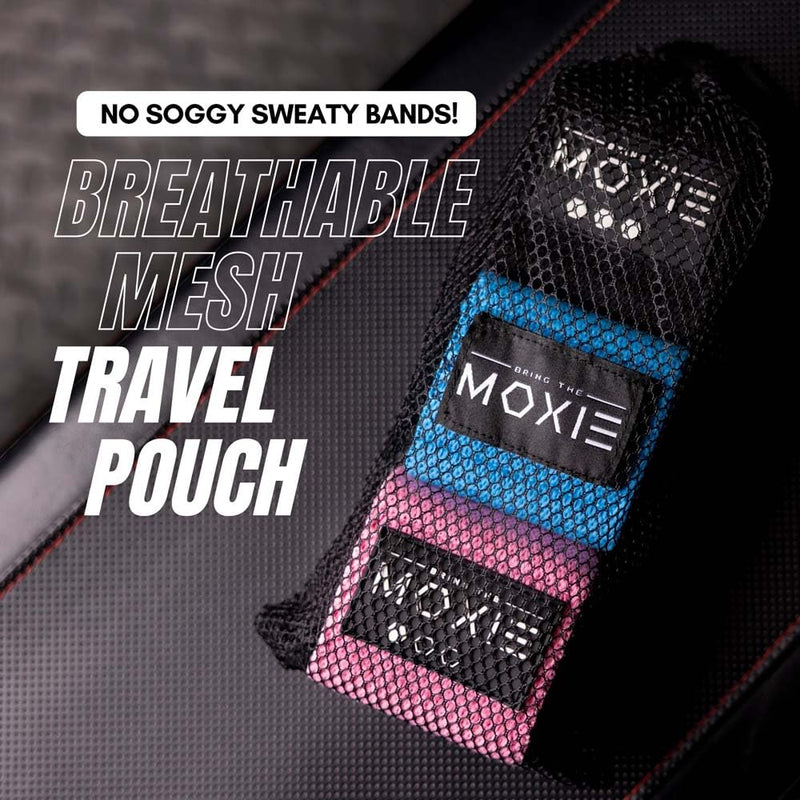 Adjustable Non-Slip Fabric Resistance Bands Set of 3 – Ideal for Legs, Glutes, and Full Body Workouts – Premium Fitness Bands for Women & Men – Bring The Moxie