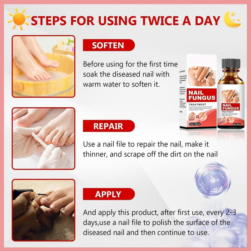 Toenail Fungus Treatment Extra Strength, Nail Fungus Treatment for Toenail, Natural Plant Extracts Toe Nail Fungus Treatments for Athletes Foot 10 Fl Oz (Pack of 1) - BeesActive Australia