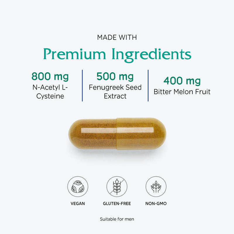 Vitanica Metabolic Manager - Herbal Supplement to Support Healthy Response - Dietary Supplement with Vitamin D - Vegan Antioxidant Supplement - Pro Logo - 120 Capsules