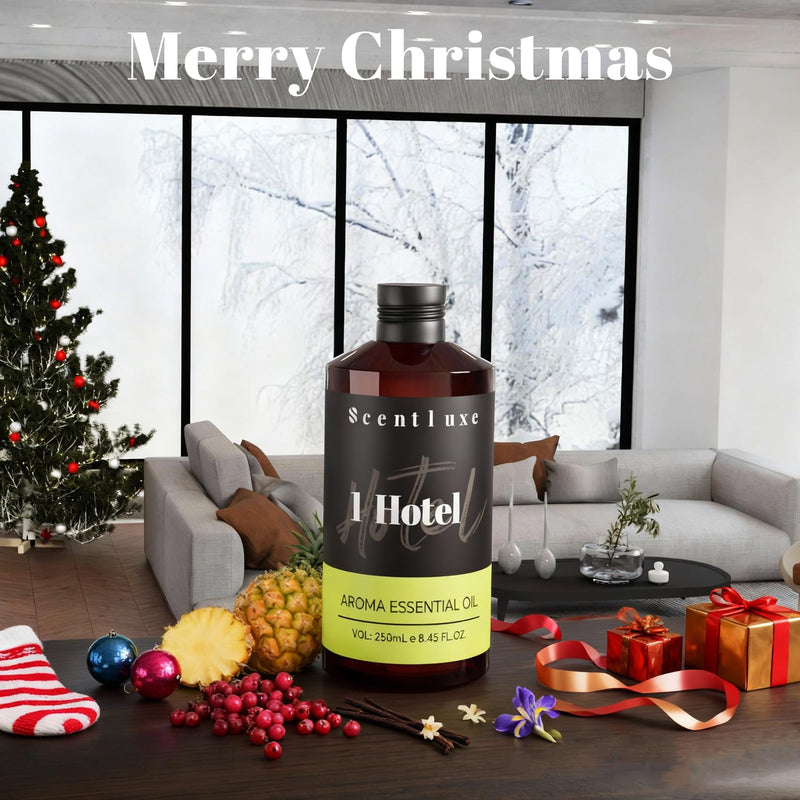 Hotel Diffuser Oil & Aroma Essential Oil Blend Luxury 1 Hotel Inspired Aromatherapy with Jasmine, Pink Pepper, Pineapple, Cedar & Amber for Ultrasonic Diffusers & Nebulizers - 8.45 fl oz, 250 mL 8.45 Fl Oz (Pack of 1) - BeesActive Australia