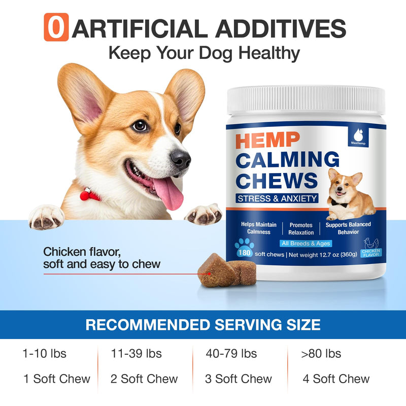 Неmр Calming Chews for Dogs - Advanced Dog Calming Chews - Anxiеty Rеlief Treats Help with Composure, Separation, Barking, Thunderstorms, 0305