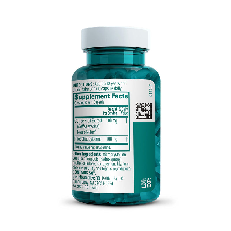 NEURIVA Original Decaffeinated Clinically Tested Nootropic Brain Supplement for Memory,Focus & Concentration,NeuroFactor & Phosphatidylserine,28ct Capsules,(Pack of 2)