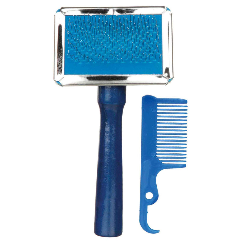 Trixie 2353 soft brush, 6 × 13 cm, brown, silver - BeesActive Australia
