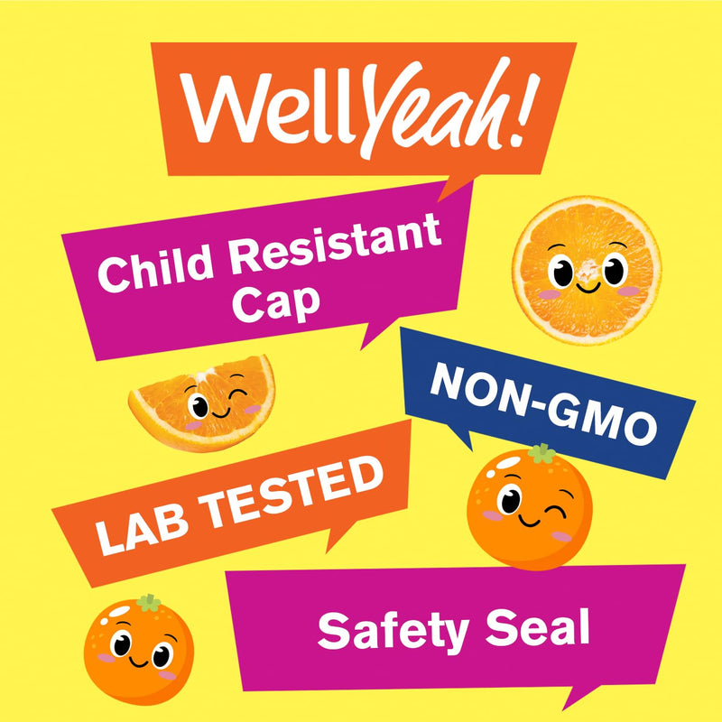 WellYeah Kids Vitamin C Gummies (250mg) - 60 Gummies (Pack of 2) 60 Count (Pack of 2)