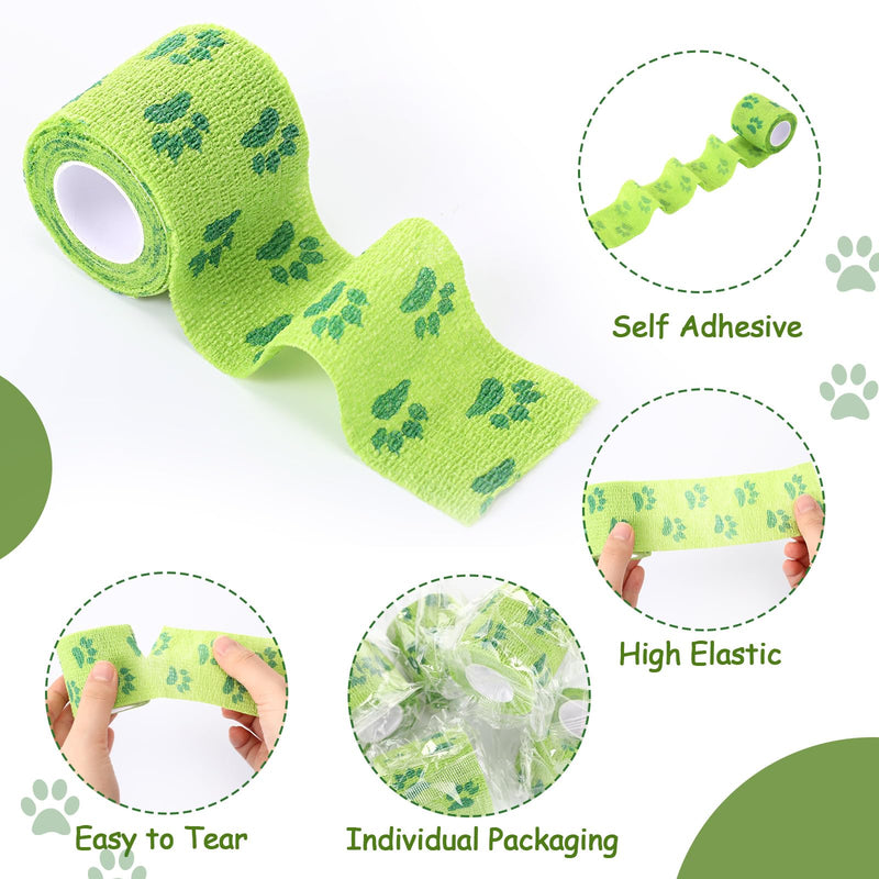 6 Rolls No Chew Bandage for Dogs Bitter Bandage Wrap for Dogs Wound Wrap, 2 Inches x 5 yd - BeesActive Australia