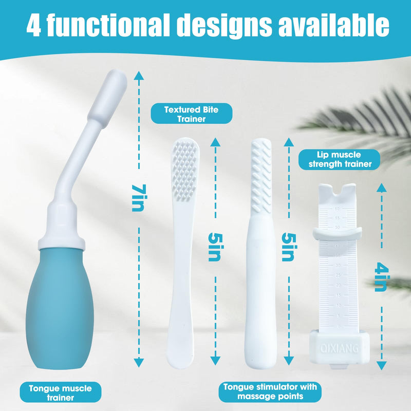 Tongue Exerciser Kit, Promotes Independent Eating and Clear Articulation‚Äì Oral Motor Stimulation Kit for Swallowing ‚ÄìHelps Support Oral Muscle Training for Home and Family Use - BeesActive Australia