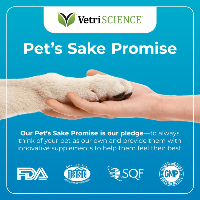 VetriScience Composure Max Liquid Formula - Clinically Proven Dog Calming and Cat Calming Supplement with Colostrum, L-Theanine & Vitamin B1 for Stress, Storms, Separation & More - 8 oz Unflavored 8oz (Pack of 1) - PawsPlanet Australia