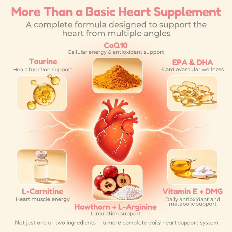 VUN Dog Heart Supplements–Dogs Cardio Support Soft Chews with CoQ10,Cardiovascular & Antioxidant Support with L-Carnitine for Senior Dogs Vitality& Energy Support,100 Counts
