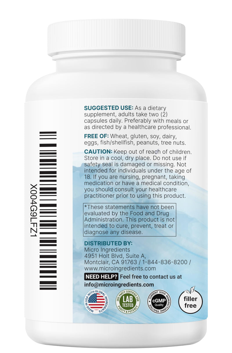 Micro Ingredients Pure Methylated Multivitamin Supplement, 240 Capsules | 19-in-1 Formula with Methylfolate, Methyl B12, Vitamins C, D, Magnesium & Zinc. For Women & Men. Iron Free, Filler Free. 240 Count (Pack of 1)