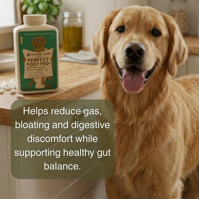 5-Strain Probiotics for Dogs | Digestive Enzymes & Prebiotics for Gut Health & Stool Quality | Sensitive Stomach & Digestive Support | Active Bacteria Complex