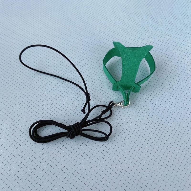 PARREN Bird Flight Harness Vest, Parrot Flight Suit with Leash for Parakeets, Bird Flying Clothes with Rope and Handle for Outdoor Activities Training, Anti Bite (M), Green M