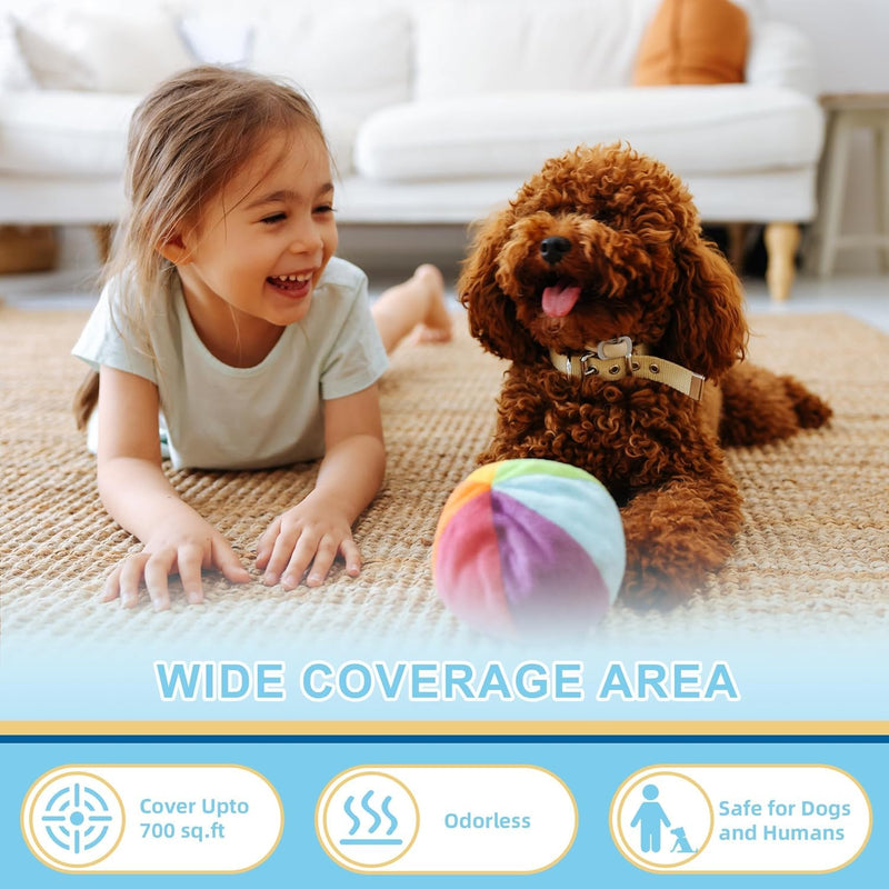 6 In 1 Dog Calming Plug in, Dog Calming Diffuser Pheromone Relaxants & Anxiety Relief, Equipped with 2 Diffusers+4 Refills, 120 Day Long Lasting Refill, Adapt for Dogs (Original Scent) Original