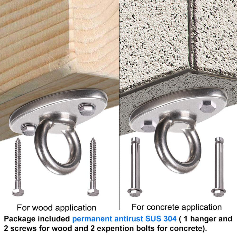 BeneLabel Wall Ceiling Mount Bracket for Suspension Strap Trainer, 2800lb Capacity, Body Weight Strength Training Systems, Aerial Yoga Swing, Resistance Band,Hammock,Battle Rope, Boxing Equipment 1 closed - BeesActive Australia