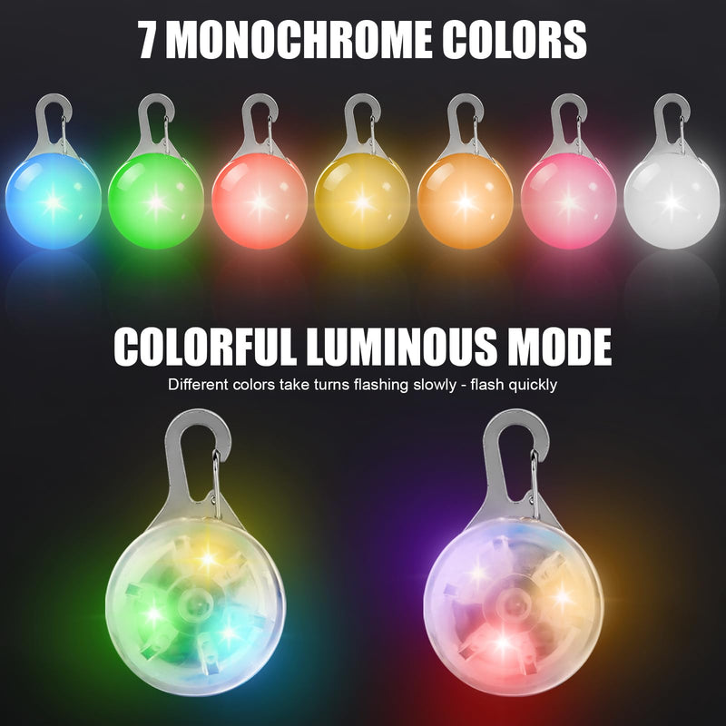 GAOUTO Pack of 15 dog light pendants, flashing light dog, dog safety flashing light clip-on LED light pendant, pet light collar with 3 flashing modes, light pendant for school bags and children - BeesActive Australia