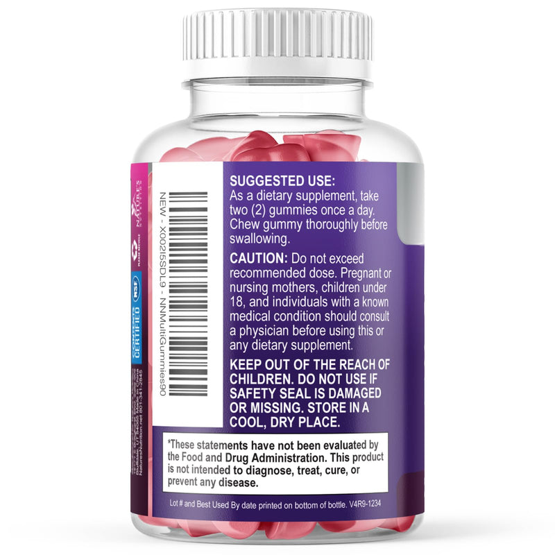 Multivitamin Gummies for Adults - Daily Adult Multivitamins Gummy with Vitamins A, C, D, B12 for Women & Men, Immune Support Gummy Multivitamins Supplement, Adult Multi VIT Vitamin - 90 Gummies 90 Count (Pack of 1)