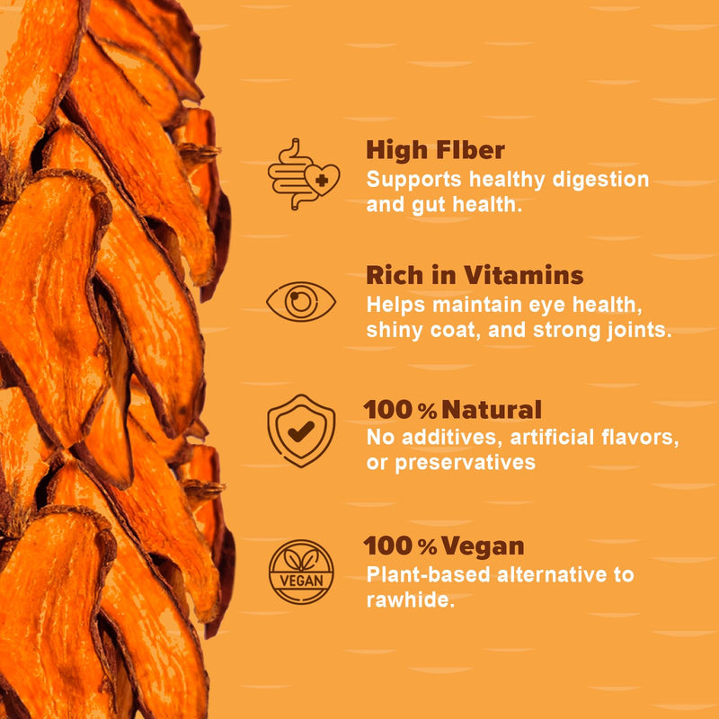 Digestive Wellness for Dogs – Pumpkin Powder & Sweet Potato Chews – High Fiber Natural Digestive Support, Healthy Treats & Food Topper
