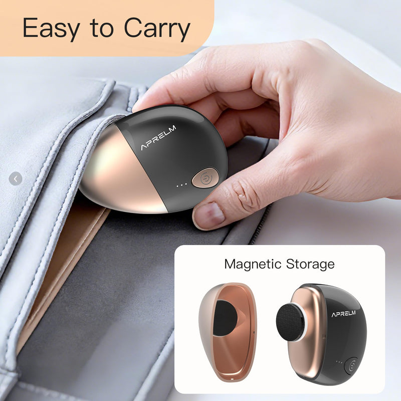 Portable Electric Hand & Foot Callus Remover with 2 Glass Grinding Heads, Rechargeable 800RPM Mini Electric Hand & Foot File for Travel Outdoors Office Gym (E9 Black Gold) - BeesActive Australia