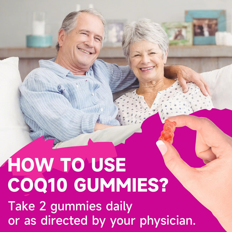 Sugar-Free CoQ10 Gummies 250mg, Plus Omega-3, Vitamin B3 & Zinc, Magnesium - High Absorption Coenzyme Q10 Supplements for Heart Health, Cellular Energy, & Antioxidant Support, 60 Count Peach 1Pack