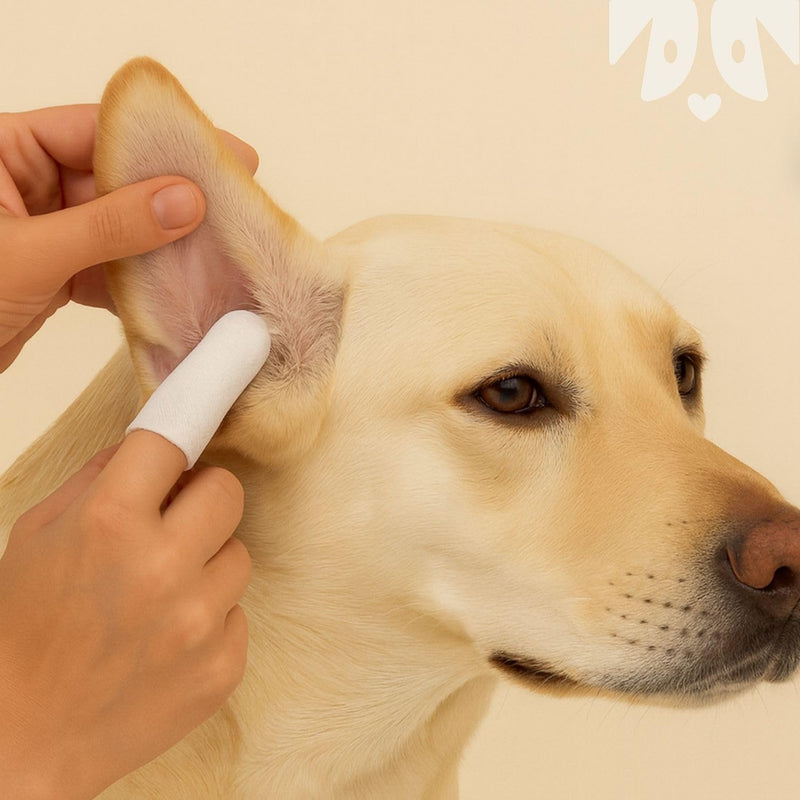 OH Norman! Ear Cleaner Finger Wipes for Dogs - Removes Wax, Dirt & Cleans Ears - Cleaning Wipes with Aloe Vera & Chamomile (Pack of 50)