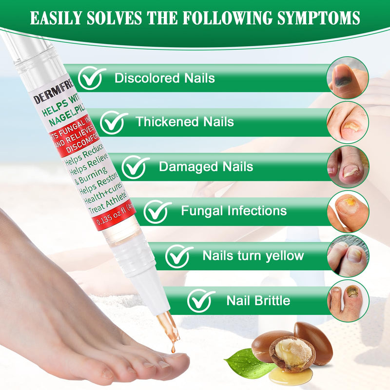 Toe Nail Fungus Renewal Pen, Toenail Fungus Renewal, 3 Packs Powerful Fast Acting For Thick, Discolored, Broken & Damaged Toe & Finger Nail 0.4 Fl Oz (Pack of 1)