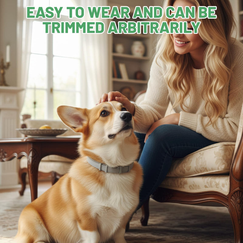 3 Pcs Calming Collar for Dogs, 70cm/27.56in Dog Calming Collar for Anxiety, Adjustable Anxiety Relief Collar, Dog Anxiety Relief for All Small Medium Dogs (Grey)