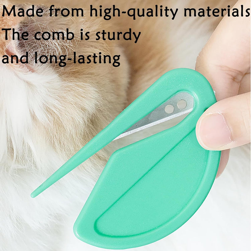 YRAKOZIN [Pack of 5] Knotting Comb for Cats and Dogs, Pet Detangling Knife with Steel Blade, Grooming Knot Remover - BeesActive Australia