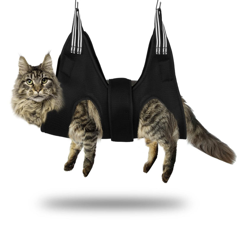 Dog Grooming Hammock Set for Dogs and Cats, Newly Upgraded Hammock Harness for Nail Trimming, Pet Grooming Hammock Nail Trimming Helper Ears/Eyes Care Helper for Small Large Pets S - Upgraded - BeesActive Australia