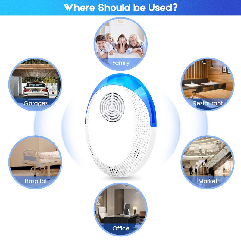 Ultrasonic Pest Repeller, 6 Pack Pest Repellent Ultrasonic Plug in, Insect Repellent Indoor Electronic Bug Repellent Plug in for Mosquitos, Ants, Roaches, Bug, Mouse - BeesActive Australia