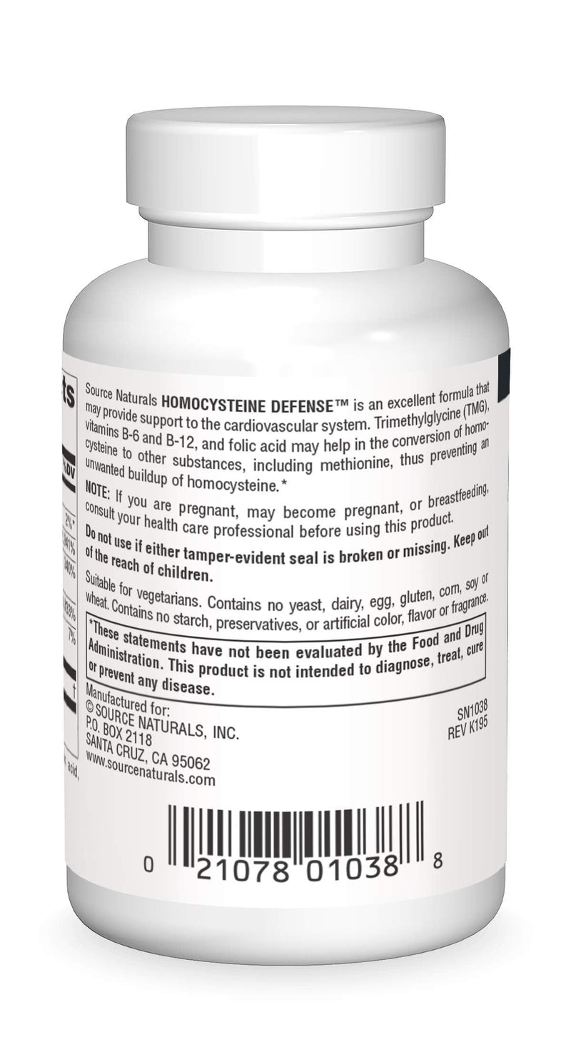 Source Naturals Homocysteine Defense - 60 Tablets 60 Count (Pack of 1)