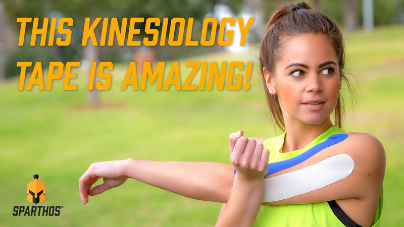 Sparthos Kinesiology Tape Roll - Uncut KT Sports Kinesio K Tape I) Midnight Black (Pack of 2) +Free Taping Guide
