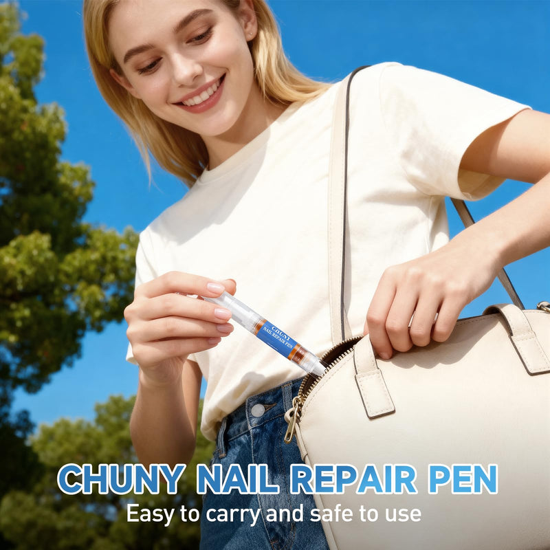 Extra Strength Nail Repair Pen, 4 Nail Oil Cuticle Pens With Natural Plant Extracts for Repairing Discolored, Broken & Damaged Toenails, Effective Nail Repair Solution - BeesActive Australia