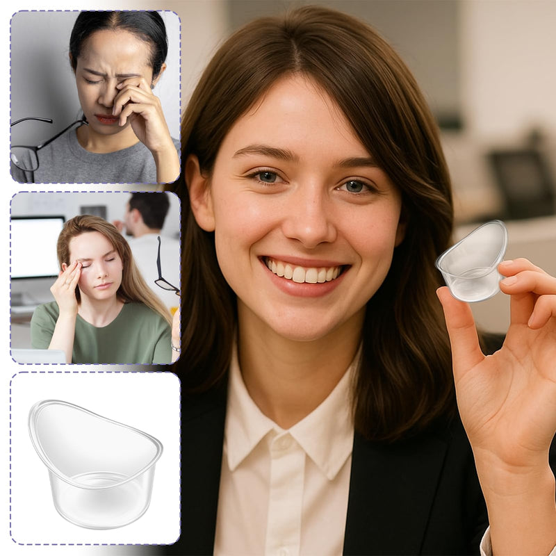 20Pcs Eye Wash Cup Eye Care Tool Rinse and Flush Kit Disposable Portable Plastic Measuring Cup for Quick Effective Soothing Tired Eyes for Travel Cleaning, 5ml