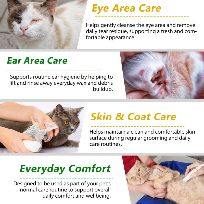 Natural Cat Immune Support Drops 60ml,Antibacterial Alternative – Liquid Supplement for Oral Health, Urinary Tract, Cough & Allergy Relief – Palatable Chicken Flavour for Kittens & Senior Cats