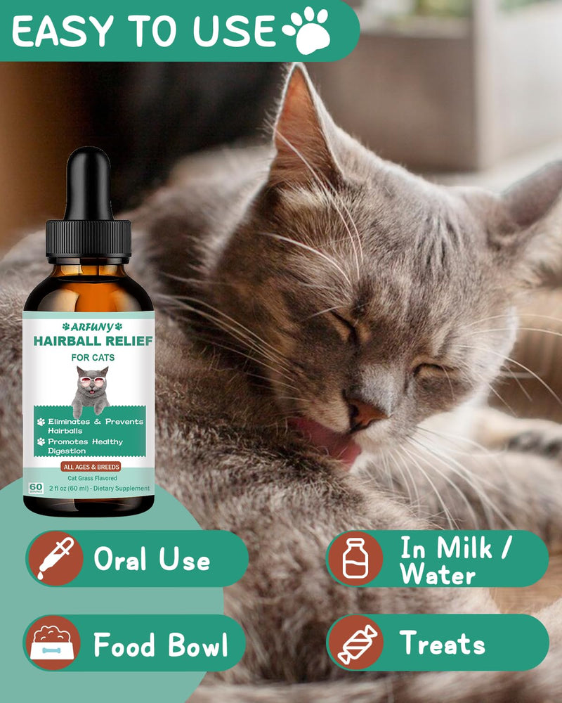 SANTKOL Anti-Hairball Cat | Dissolving Hairballs Cat | Promotes elimination of hairballs | Supports the cat's intestines and healthy digestion With cat grass, inulin, probiotics, vitamins - BeesActive Australia