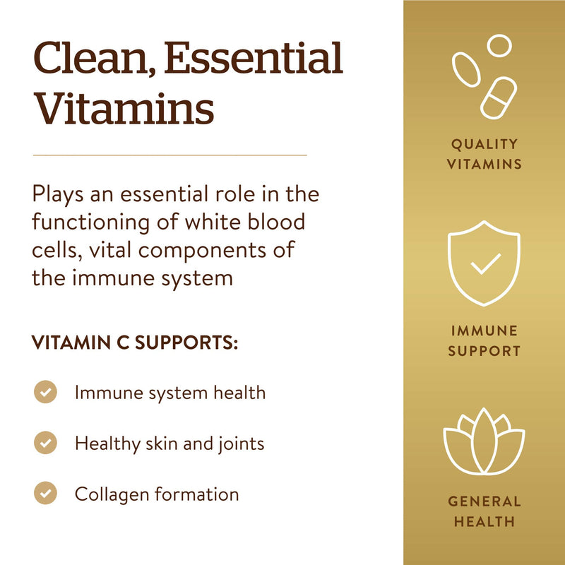 Solgar Vitamin C 500 mg, 250 Vegetable Capsules - Overall Health | Antioxidant & Immune Support - Supports Healthy Skin & Joints - Non GMO, Vegan, Gluten Free, Kosher - 250 Servings Unflavored 250 Count (Pack of 1)