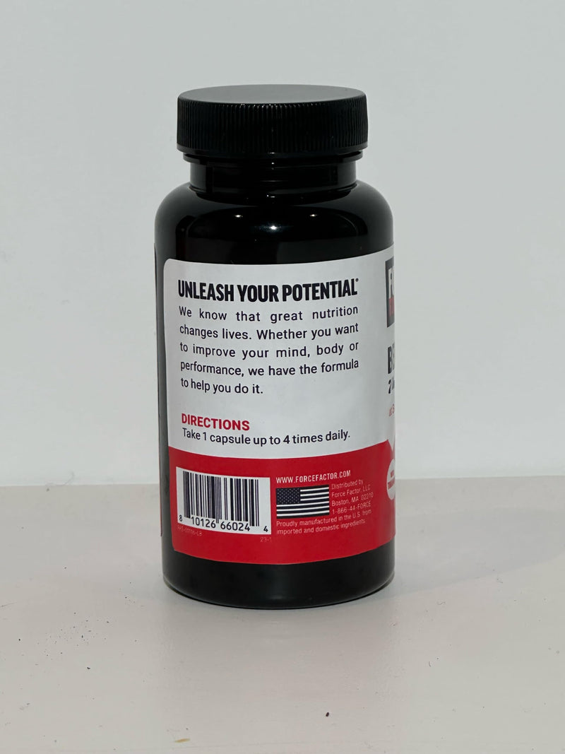 Force Factor Benfotiamine Plus Thiamine Supplement | Fat Soluble Vitamin B1 for High Absorption, Non-GMO, Vegan, 90 Vegetable Capsules