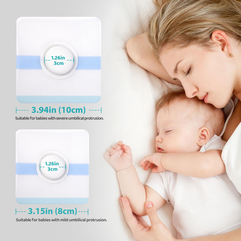 Baby Belly Navel Patches, Belly Button Shaper with Cotton Pads, Waterproof Umbilical Patch, Infant Essentials Must Haves (14PCS 10 * 10CM) 14PCS
