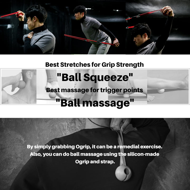 Premium Silicone Grips with Straps, 'Ogrip' (Hand Grips Strength Trainer Exerciser for Pull up, Rows, Fitness, Workout/Thick Grip Training Adapter, Fat Bar Weight Lifting, Barbells, Dumbbells)