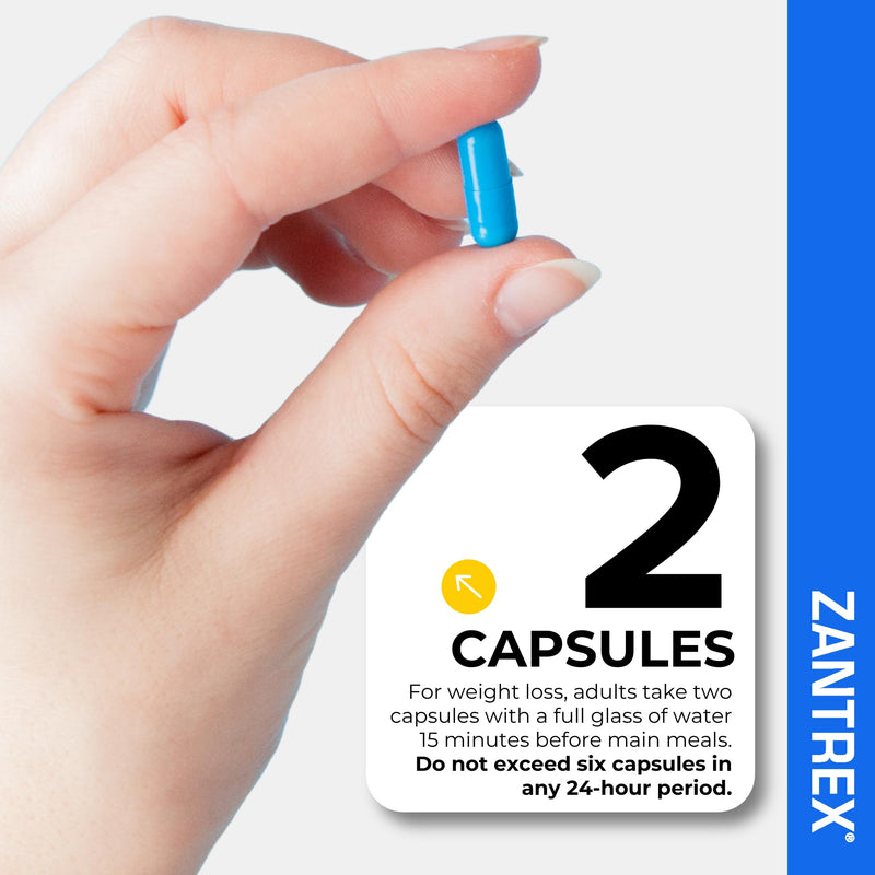 Zantrex Blue Energy & Thermogenesis Boost Energy | Weight Loss Supplement for Appetite Control, Increased Calorie Burn and Supports GLP-1 Levels | 60 Count 60 Count (Pack of 1)