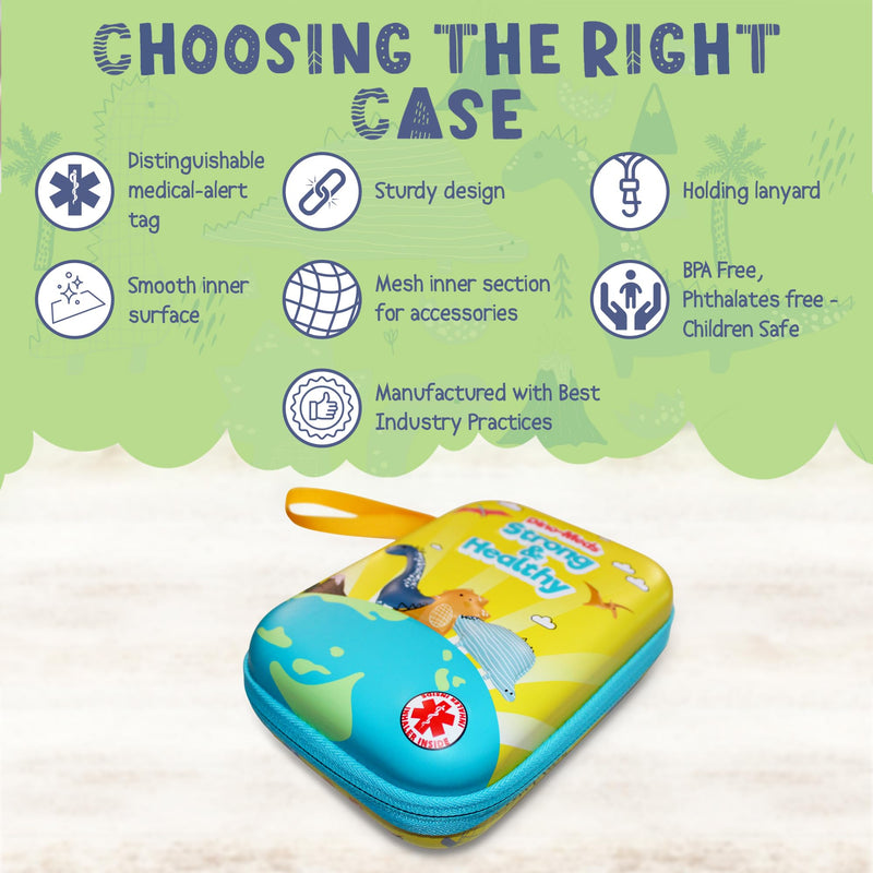 Vivélle Carrying Case for Portable Handheld Inhaler Nebulizer Machine for Adults and Kids, Asthma Inhaler Travel Case, Handheld Mesh Atomizer Machine Holder, Inhaler Spacer Bag. Case Only - BeesActive Australia