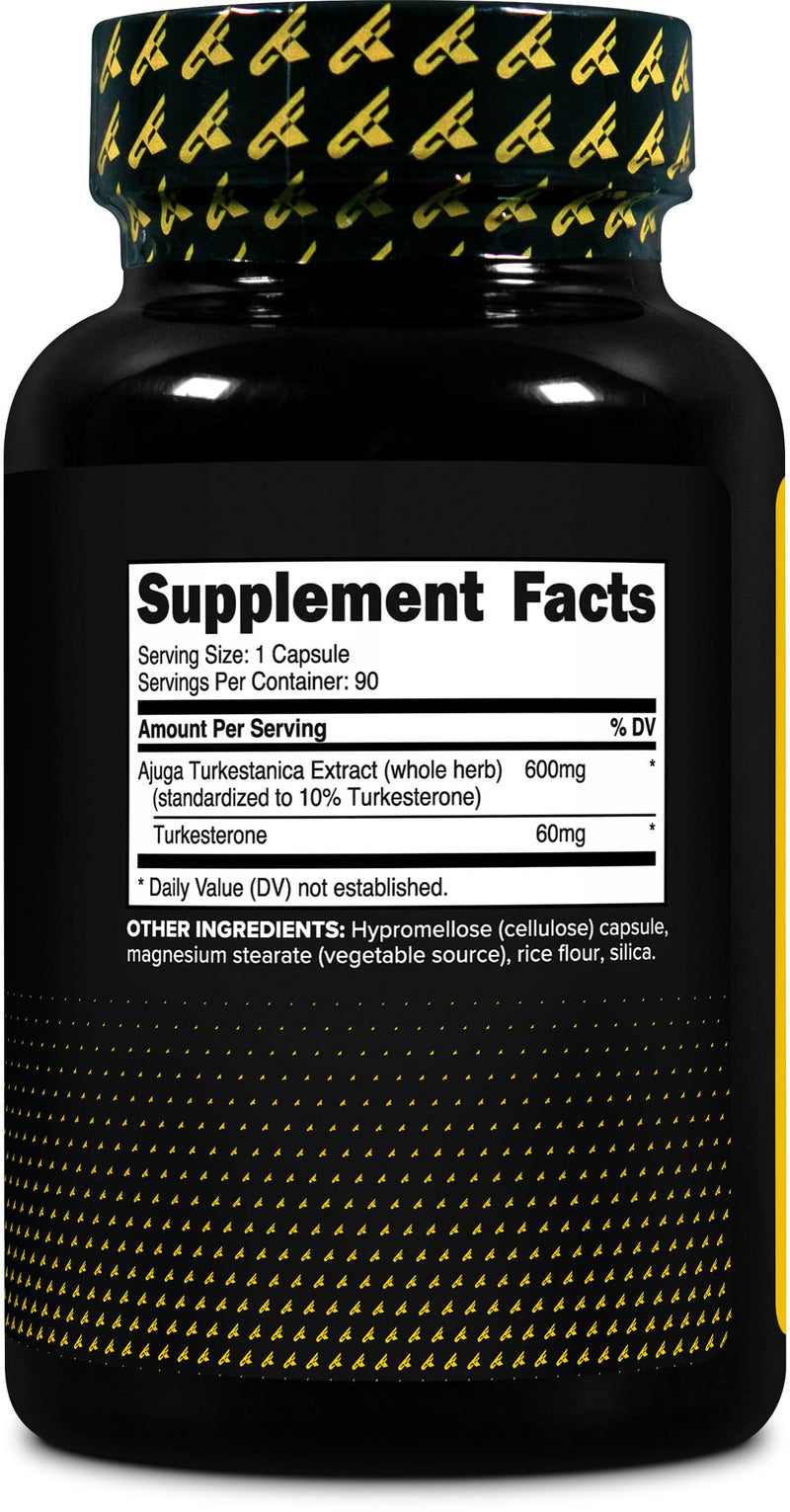 Primaforce Turkesterone 600mg, 90 Capsules, Gluten-Free Supplement | GMO-Free