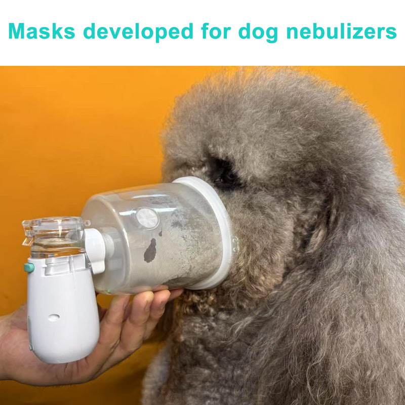 Portable Dog Inhaler with Large Dog Mask, Low Noise, Strong and Weak Modes for Large Dogs, Green L Size