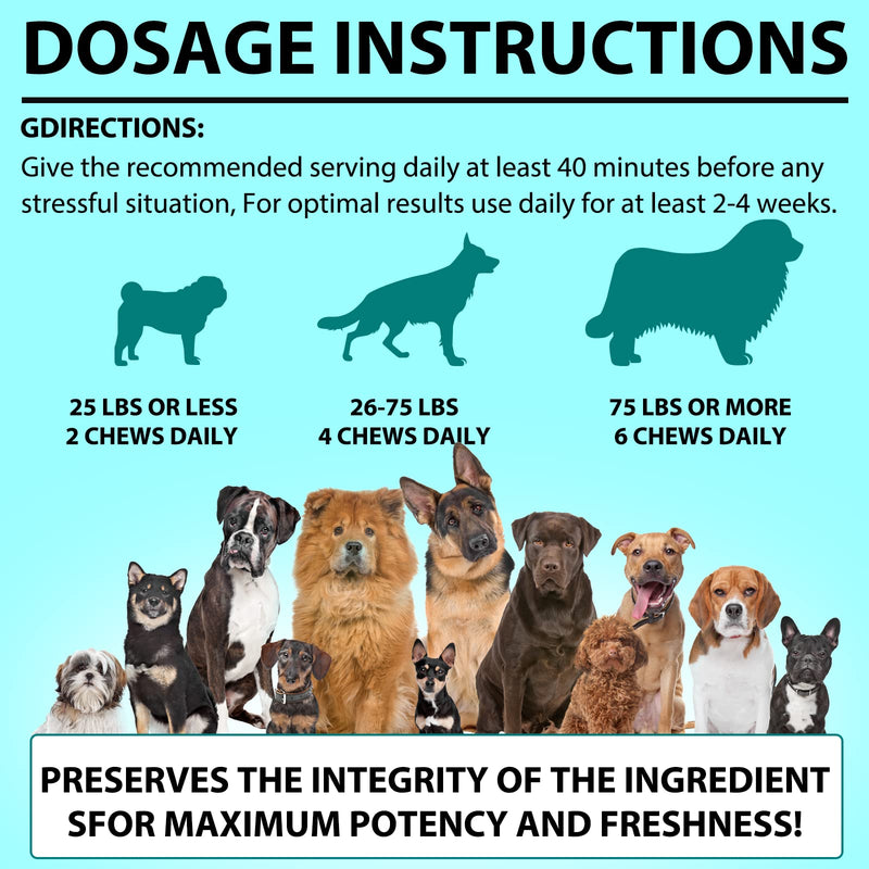 Calming Dog Treats 110 Count, Beef Flavored Hemp Calming Chews for Dogs, Helps with Dog Anxiety, Separation, Barking, Stress Relief, Sleep Calming Aid, for All Breeds & Sizes