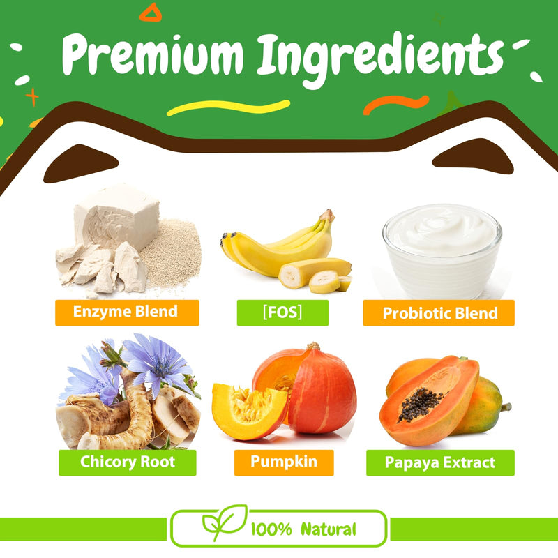 PENPEN Probiotics for Dogs, Dogs Probiotics for Digestive Health, Multi-Probiotic and Enzyme Blend Promote Gut Health & Immune Support, Eases Sensitive Stomachs - Beef Flavor, 180 Soft Chews