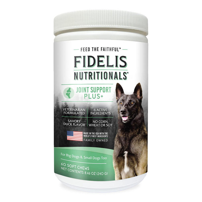 FIDELIS Dog Multivitamin Chewable (60 Vitamin Soft Chews) - FIDELIS Dog Joint Supplement for Large & Small Breeds (60 Soft Chews) - BeesActive Australia
