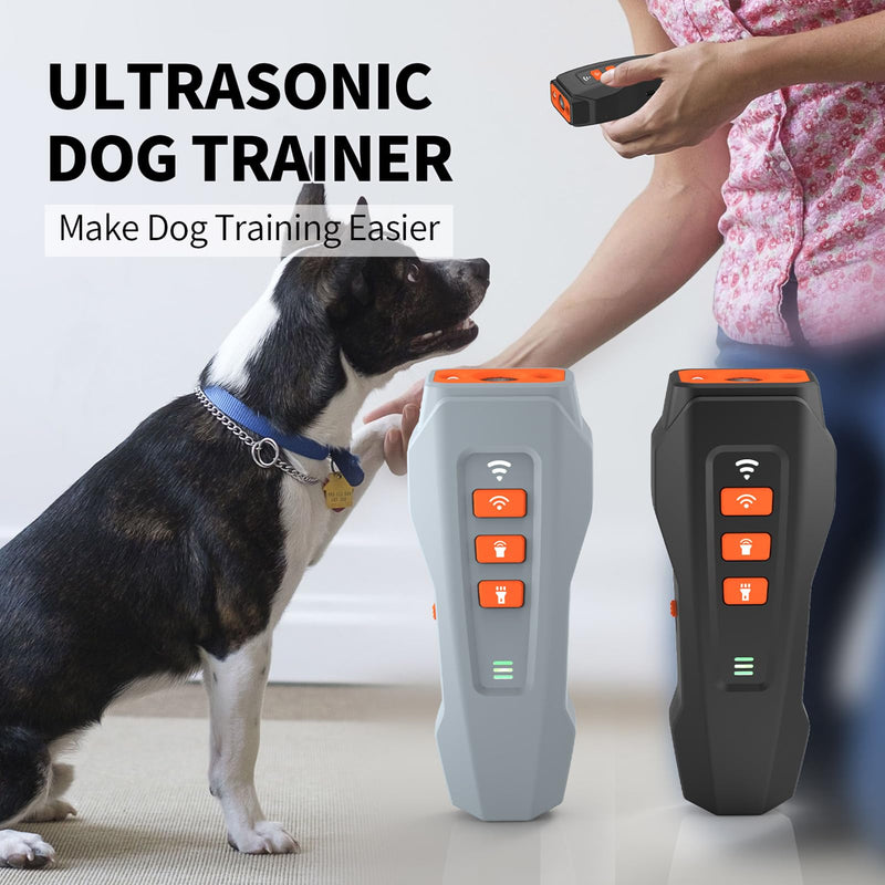 No Bark Ultra Anti Barking Device Dog,Nobark Ultra Dog Training Tool,3 Levels Rechargeable with Flashlight,for Large Medium Small Dogs Indoor & Outdoor (Black) Black